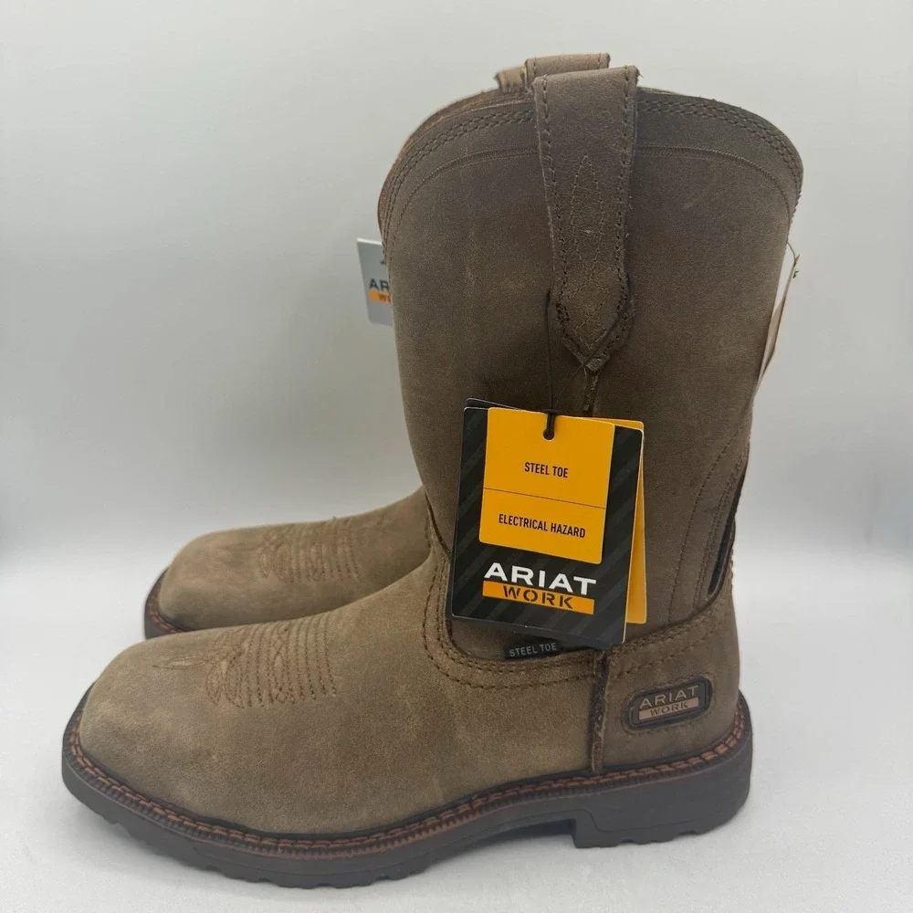 Ariat Activator Waterproof Boots Men's Size 7 D Brown‎ Leather Steel Toe